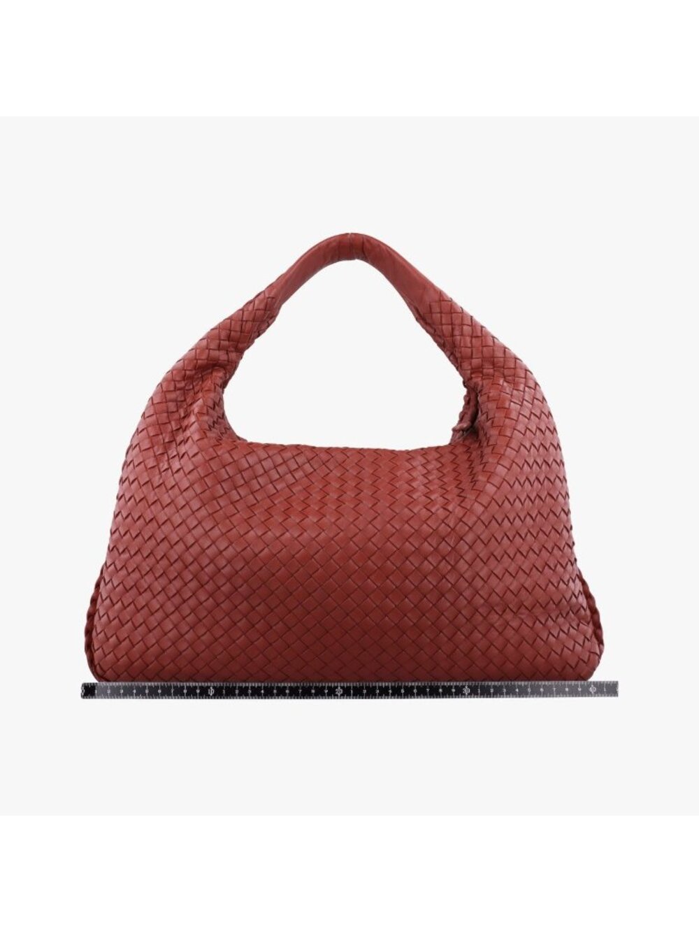Bottega Veneta Intrecciato Red Lambskin Handbag - Picture 2 of 15